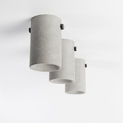 Современный потолочный светильник - LV - BENTU DESIGN - круглый / из бетона / из камня
