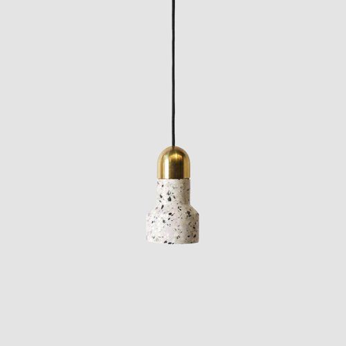 Подвесная лампа - QIE - BENTU DESIGN - из нержавеющей стали / из бетона / современная