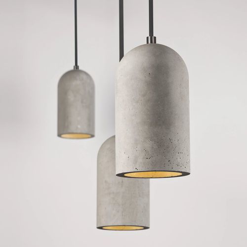 Подвесная лампа - U - BENTU DESIGN - из бамбука / из бетона / современная
