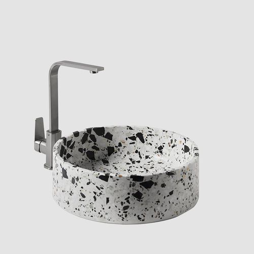 Настольная раковина - HUI  - BENTU DESIGN - из бетона / круглая / современная