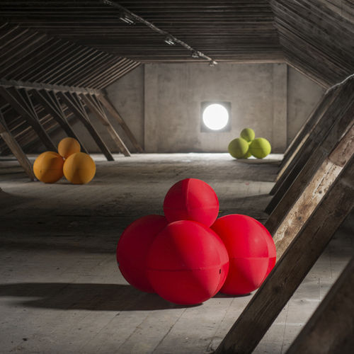 Пуф уникальный дизайн - THE BALL MODULAR - LINA furniture - из ткани / из полиэстера / круглый