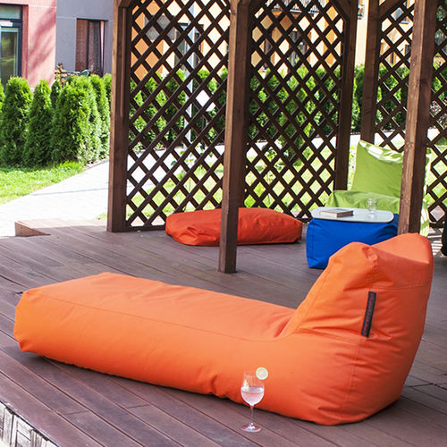 Современный садовый шезлонг - SUNBED - Pusku Pusku - из ткани / из полистирола / для сада