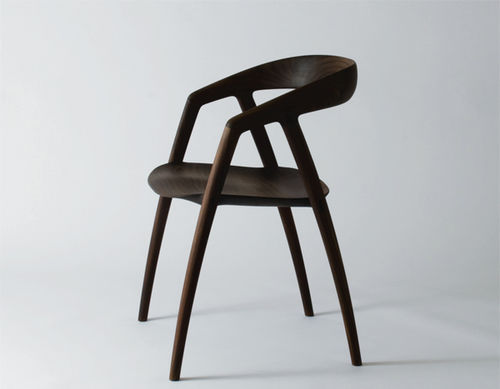 Современный cтул для столовых - DC09 - Miyazaki Chair Factory - для интерьера / из цельной древесины / для бытового использования