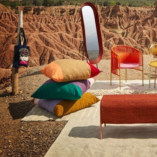 Прямоугольная подушка - MARACA  - Ames design - в полоску / для бытового использования / из хлопка
