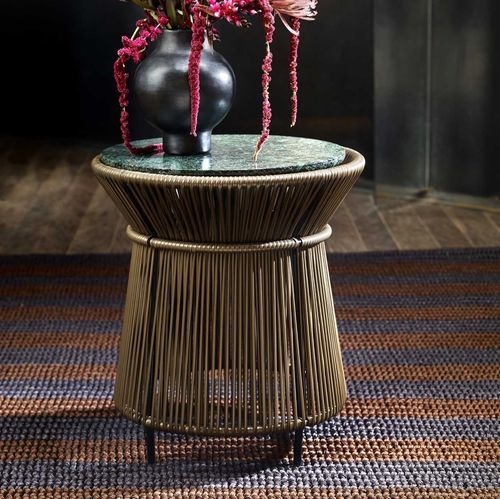 Современный вспомогательный столик - CARIBE CHIC - Ames design - из мрамора / из переработанного пластика / из ПВХ