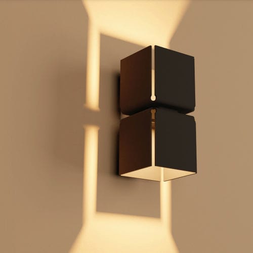 Современный настенный светильник - RUBIK  - QUICK ITALY LIGHTING - для интерьера / из алюминия / с геометрической структурой