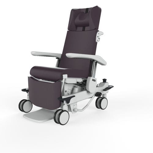 Медицинское кресло из кожи - GAIA LIFT UP - Navailles - на роликах / наклонное / с опорой для голеней