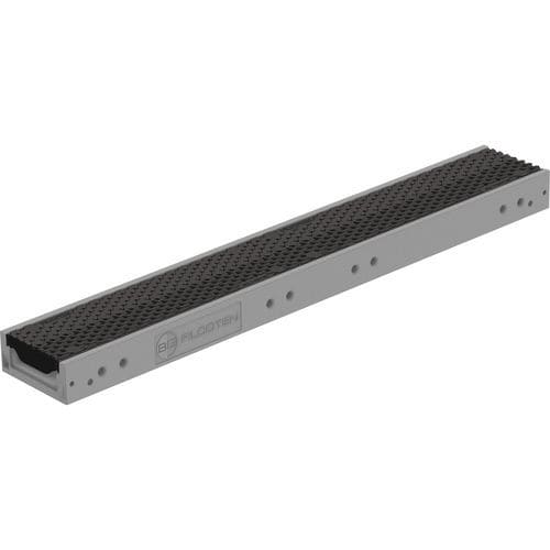 Лоток канализации с решеткой - FILCOTEN CITY MINI NW 100 - BG Graspointner - облицованный / из высокопрочного бетона / с металлической решеткой