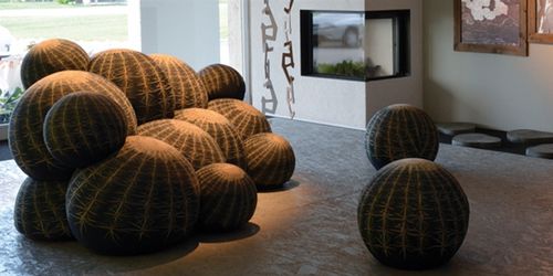 Диван уникальный дизайн - CACTUS - Baleri Italia - из ткани / многоцветный / 2 места