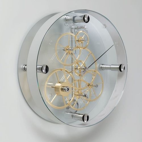 Современный часы - Presto Type 02 White - Teckell - настенный / аналоговый / из нержавеющей стали
