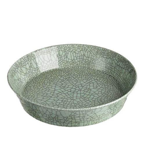 Круглый тарелка - CRAQUELÉ - Pols Potten - из фарфора / с рисунком / синий