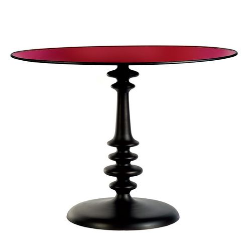 Классический обеденный стол - ENAMEL  - Pols Potten - из дерева / круглый / для бытового использования