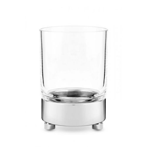 Держатель зубных щеток для профессионального использования - CRYSTAL GLASS, BRASS CHROME PLATED - Klomfar GmbH