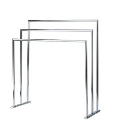 Вешалка для полотенец 3 держателя - THREE TIER - Klomfar GmbH - напольная / из хромированной латуни
