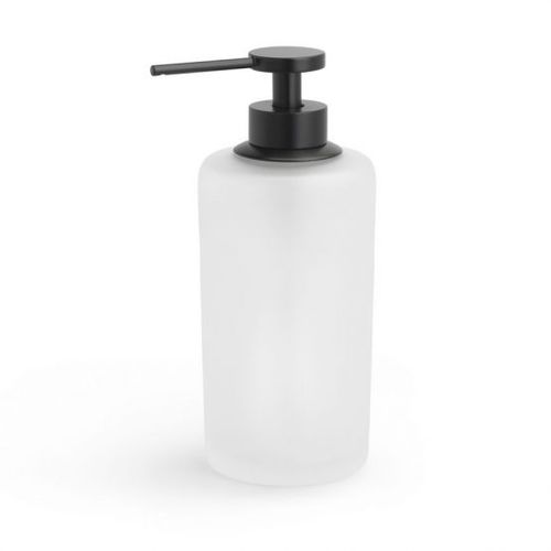 Дозатор мыла для бытового использования - SATIN: BLACK - Klomfar GmbH - отдельностоящий / из латуни / из стекла