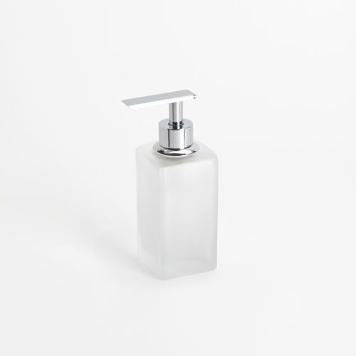 Дозатор мыла для гостиницы - BIG SPENDER JUNIOR GLASS: CHROME - Klomfar GmbH - для общественного пользования / для бытового использования / отдельностоящий