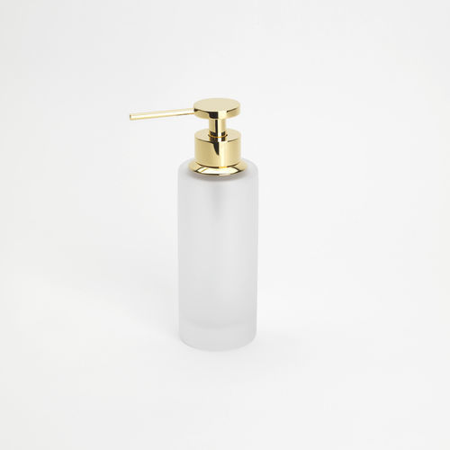 Дозатор мыла для гостиницы - SATIN MINI: GOLD - Klomfar GmbH - для общественного пользования / для бытового использования / отдельностоящий