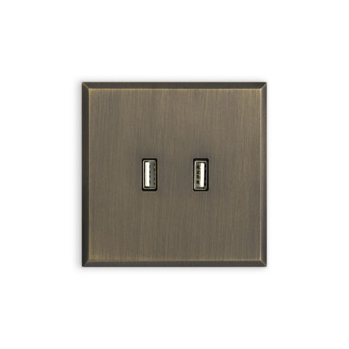 Розетка USB - REGENT  - Atelier Luxus - двойная / настенная / встраиваемая