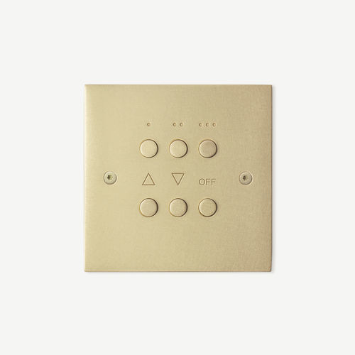 Переключатель нажимная кнопка - CARAT  - ROUND - Atelier Luxus - встраиваемый / из латуни / современный