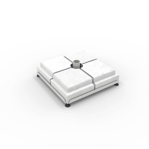 Ножка для зонта от солнца из металла - BASE 90X90 PALI LATERALI - Poggesi