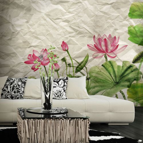 Современный обои - WATER LILY - Neodko - из нетканых материалов / виниловый / природный мотив