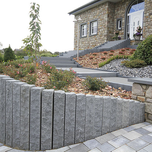 Забор с пластинками - LONDON  - Bauma-stone - садовый / из натурального камня / современный