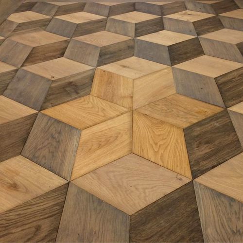 Паркет из паркетной доски - ATELIER - CUBE - lalegno - из дуба / гладкий / приклеиваемый