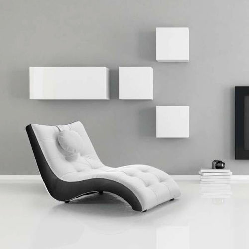 Современный шезлонг - ALABAMA - Very Sofa - из ткани / из кожи / белый
