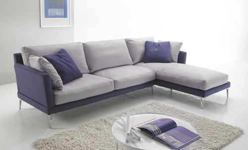 Современный диван - PLUME - Very Sofa - из ткани / синий / 3 места