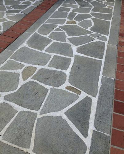 Напольная плитка из шифера - KAVALAS POLYGONAL - Akrolithos S.A. - с возможным проездом транспорта
