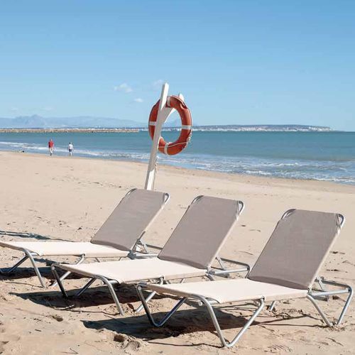 Современный садовый шезлонг - BARCELONETA - iSi Contract - из алюминия / для сада / контрактный