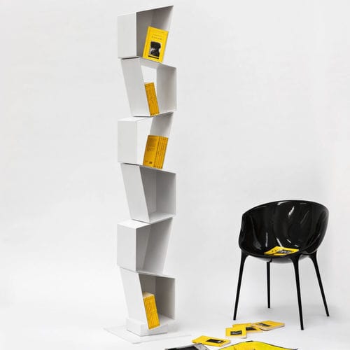 Модульный книжный шкаф - SU - Ronda Design - высокий / уникальный дизайн / из металла