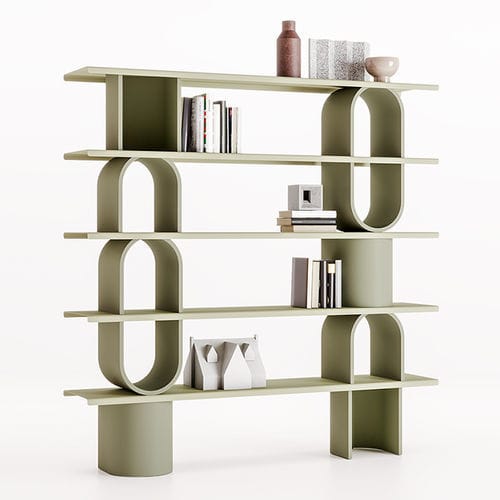 Модульный книжный шкаф - LIBERA  - Ronda Design - современный / из лакированной древесины / из окрашенного металла