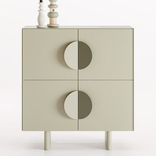 Буфет на высоких ножках - ZEA - Ronda Design - современный / из окрашенного металла / с распашными дверями