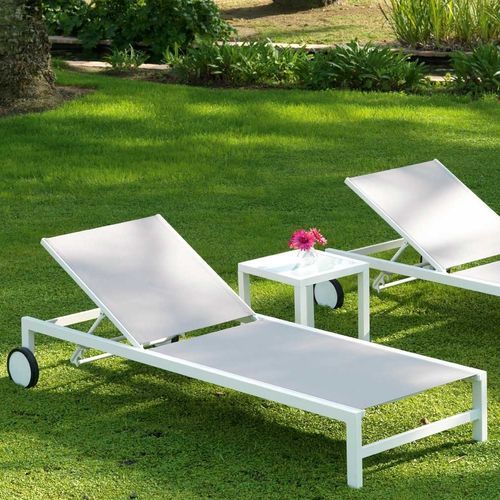 Современный садовый шезлонг - CALPE - ARKIMUEBLE - из ткани / из алюминия / для сада