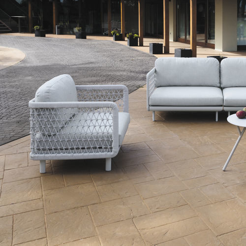 Современное кресло - VERONA - ARKIMUEBLE - из акриловой ткани / из алюминия / со съемной подушкой
