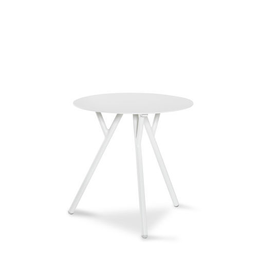 Современный вспомогательный столик - VERONA - ARKIMUEBLE - из алюминия / с основанием из алюминия / круглый