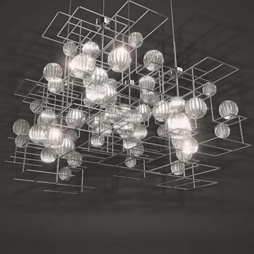 Подвесная лампа - MOULE - Marchetti Illuminazione - из стали / из дутого стекла / современная