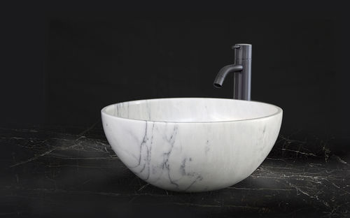 Настольная раковина - TOP MOUNT SINKS - MAAMI HOME - из мрамора / на заказ / прямоугольная
