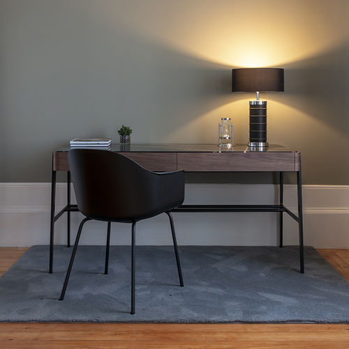 Современный рабочий стол - BOUVET DESK SAHARA - MAAMI HOME - из орехового дерева / из лакированной стали