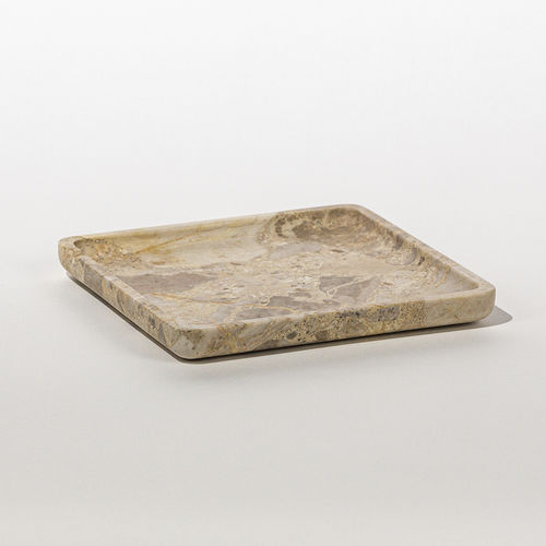 Коробка для карманных вещей из мрамора - SQUARE PLATE KUNIS BRESCIA - MAAMI HOME