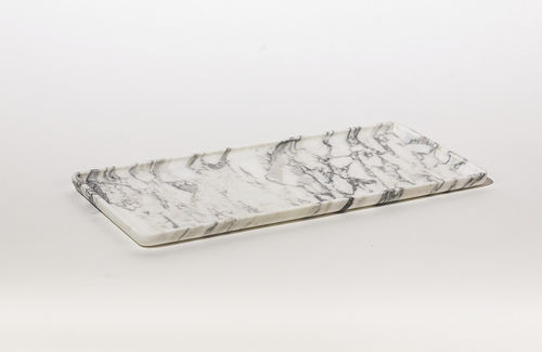 Поднос для обслуживания из мрамора - SQUARE TRAY ARABESCATO - MAAMI HOME - для гостиничного номера / для ресторана / для гостиницы