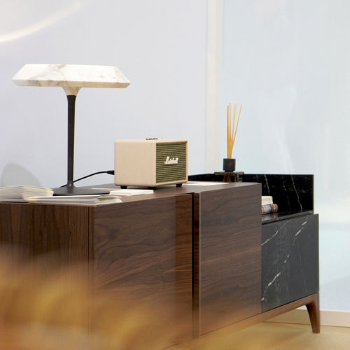 Современный буфет - STORM WOOD WALNUT - MAAMI HOME - из орехового дерева / из цельной древесины / из мрамора