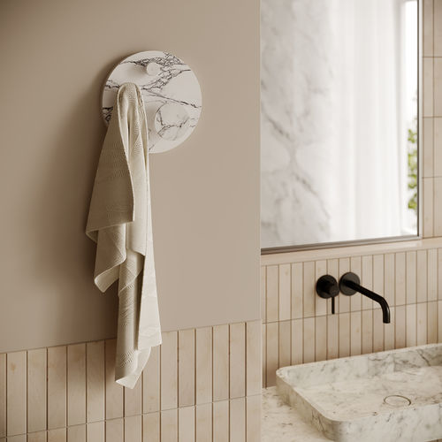 Современный крючок - ARO LARGE ARABESCATO - MAAMI HOME - из мрамора / тройной / для ванной комнаты