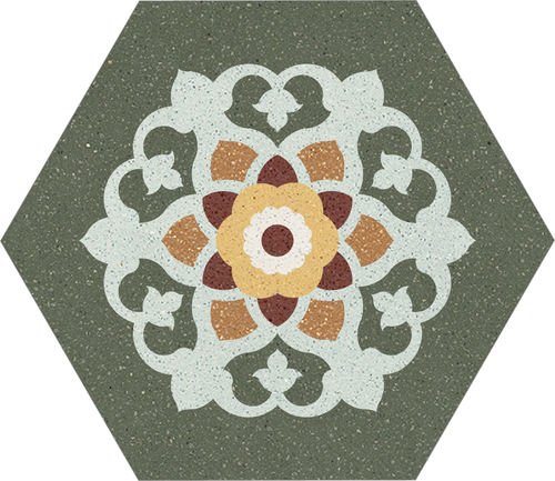 Плитка из цемента - 30x35 02 - Karoistanbul - из натурального камня / из мраморной крошки / матовая