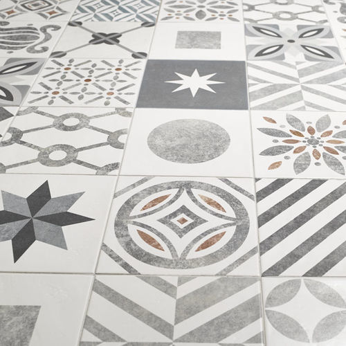 Плитка из керамики - CEMENTINE - Valmori Ceramica Design - полированная / для интерьера / настенная