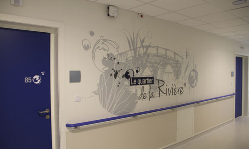 Декоративный стикер для стекла - EHPAD RICHWILLER - Atelier d'Art Osmoze - Design & décoration murale