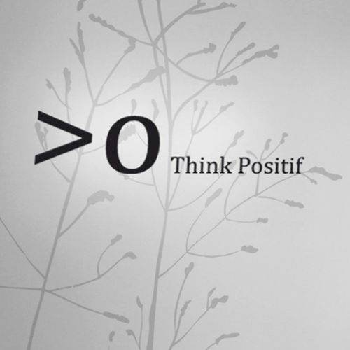 Настенная клейкая этикетка надпись - OSMOZETTE THINK POSITIF - Atelier d'Art Osmoze - Design & décoration murale