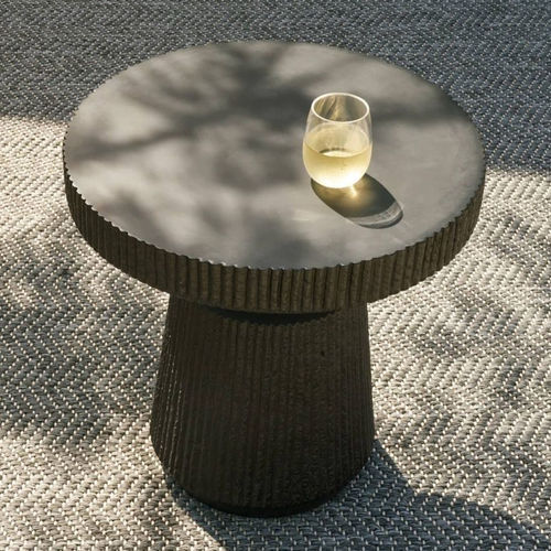 Современный вспомогательный столик - BOYDEN - Arteriors Home - из композита / с основанием из композита / круглый