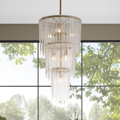Современная люстра - RAINE - Arteriors Home - из стекла / из стали / каскадная